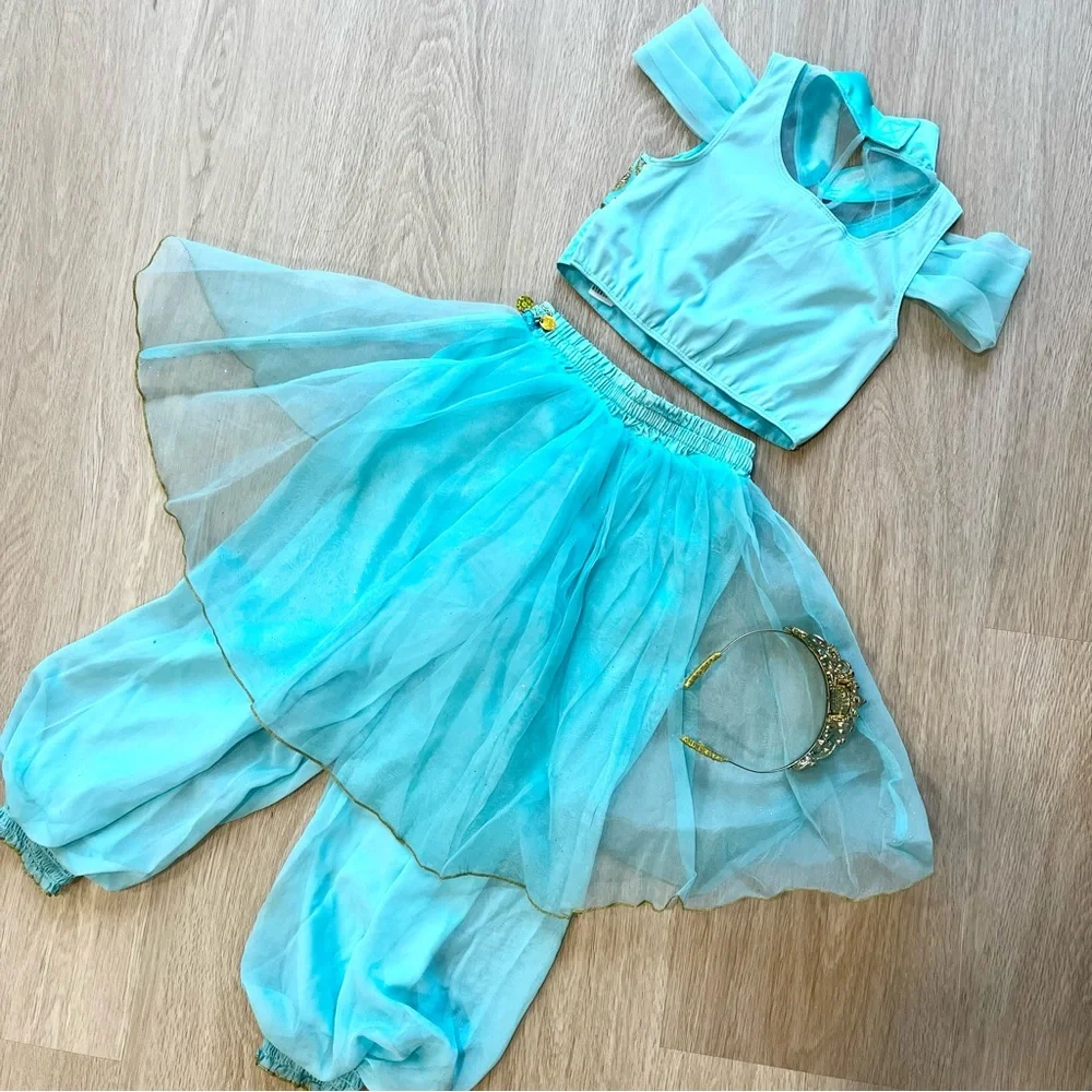 DISNEY⚡️Super Adorable Jasmine Princess Dress_Sz 5/6